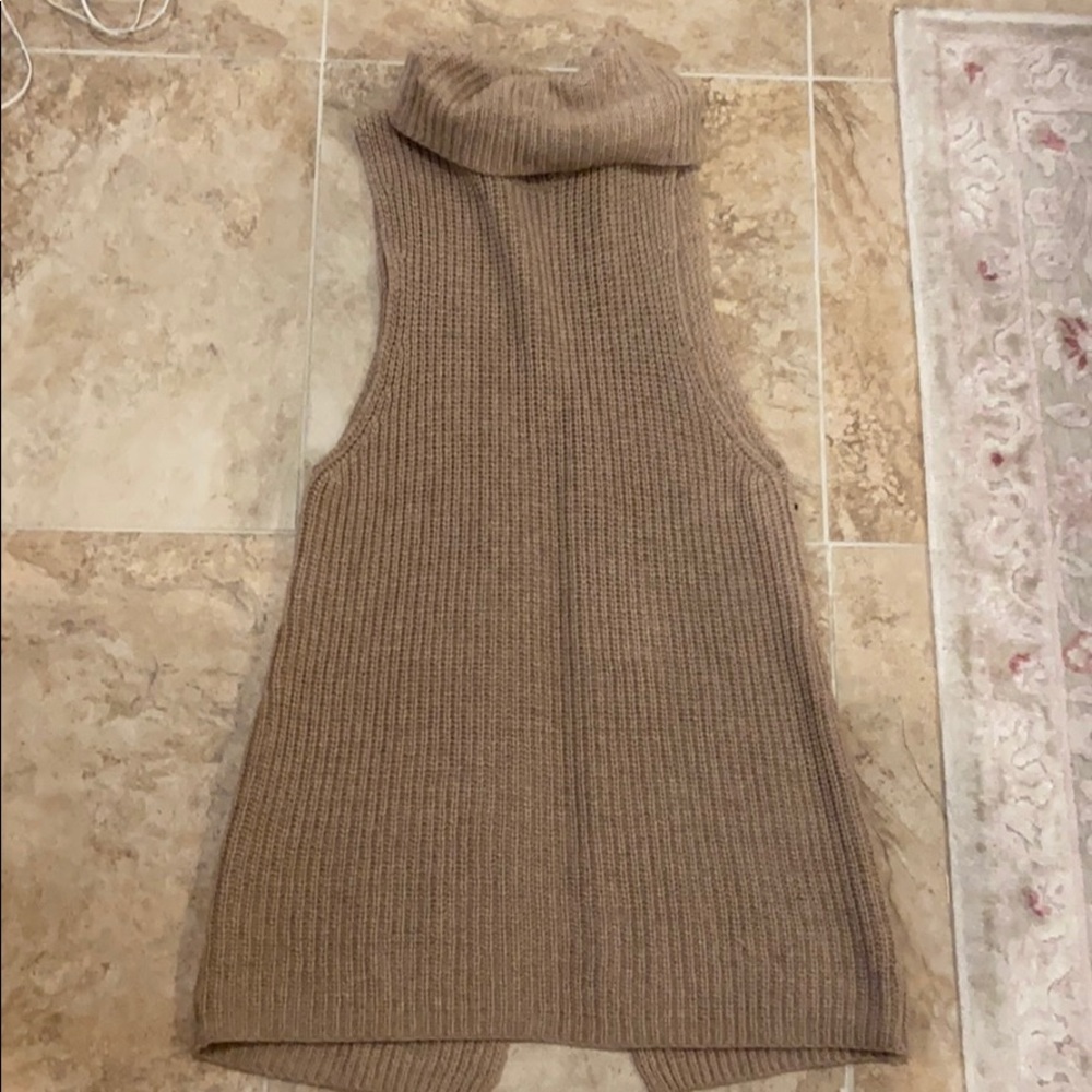 Free People split back turtleneck sweater
